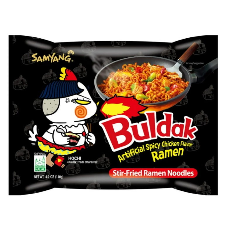 BULDAK - ARTIFICIAL SPICY CHICKEN FLAVOR RAMEN - 140G