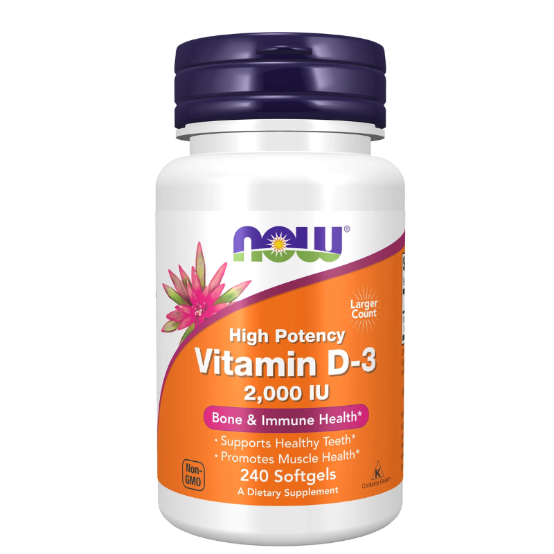 NOW - VITAMINE D-3 HAUTE PUISSANCE - 240CTS