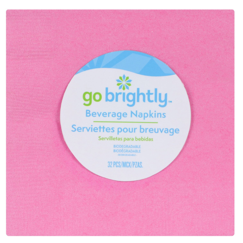 GO BRIGHTLY - SERVIETTES POUR LE DINER - 32PCS
