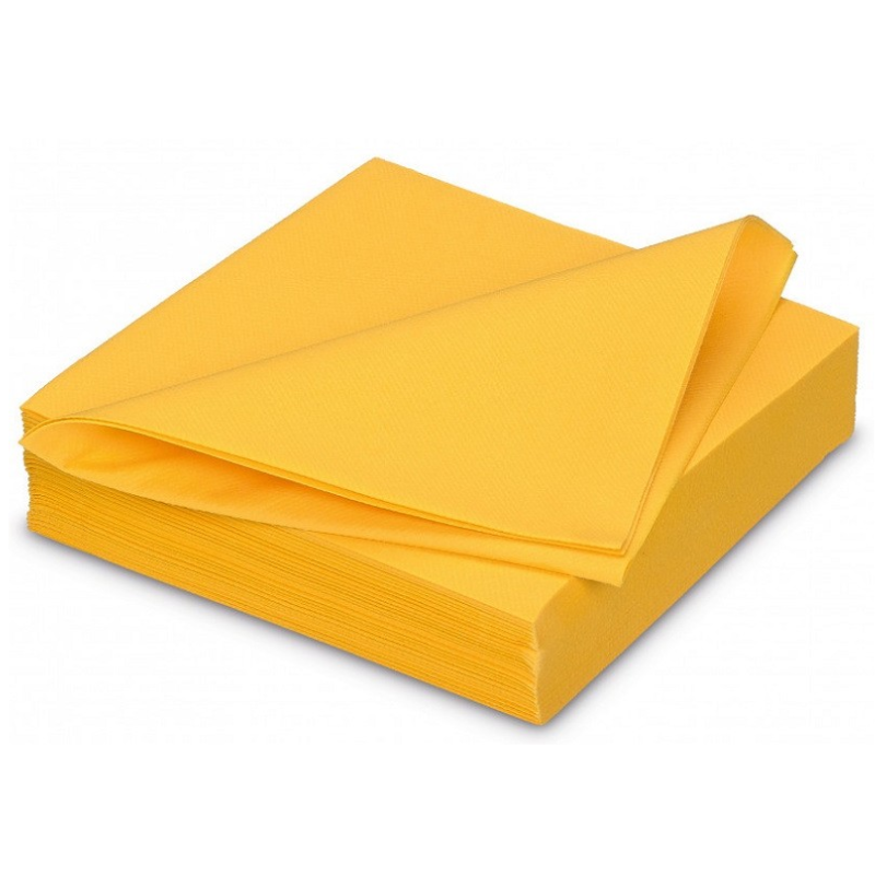 GO BRIGHTLY - SERVIETTES DE REPAS JAUNE - 32PCS