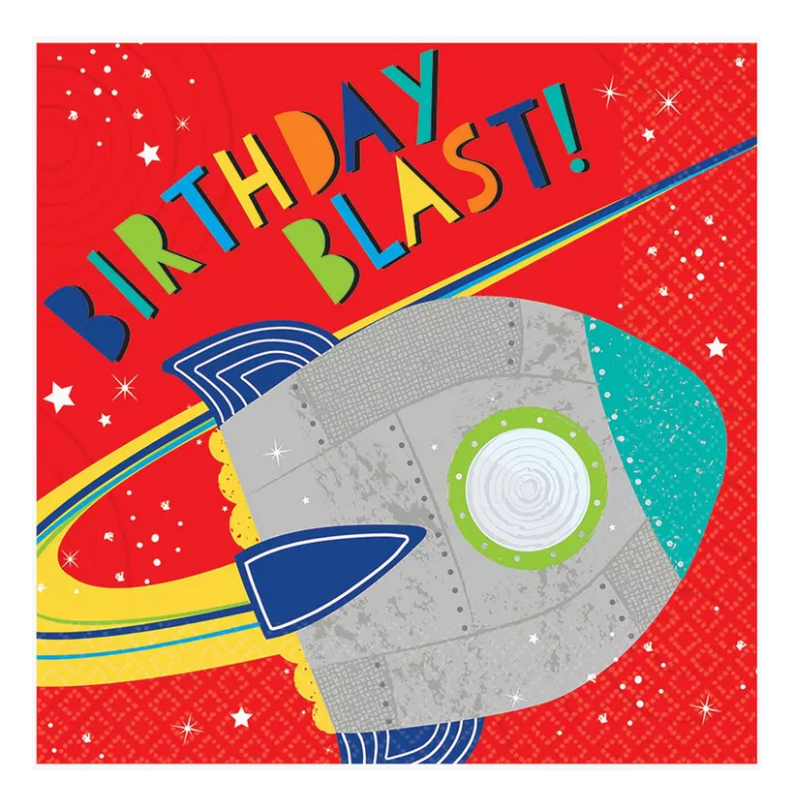 BIRTHDAY BLAST SERVIETTES - 16 PCS