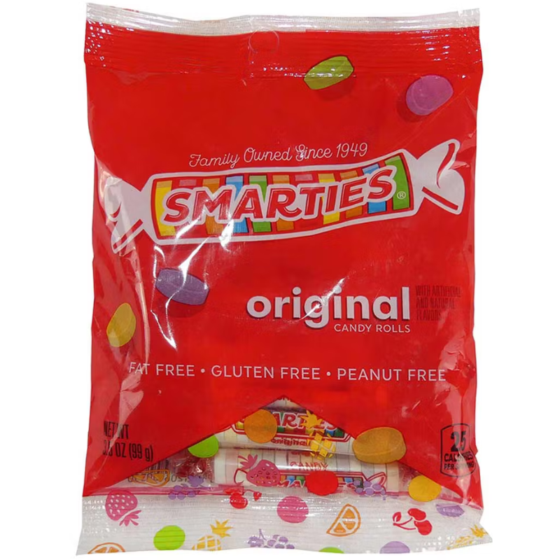 SMARTIES - ORIGINAL CANDY ROLLS - 127G