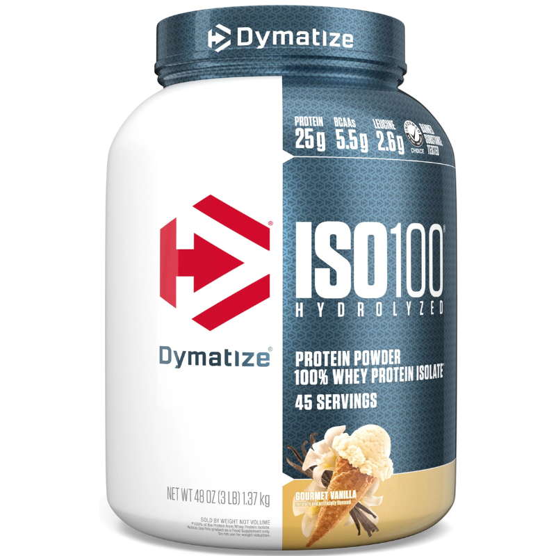 DYMATIZE - POUDRE DE PROTÉINES HYDROLYSÉES ISO 100 - 600G