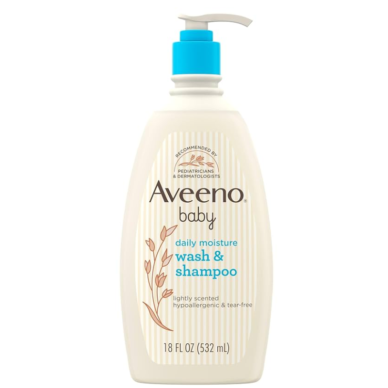 AVEENO BABY DAILY MOISTURE GEL DOUCHE ET SHAMPOING DOUX À L'EXTRAIT D'AVOINE - 532ML