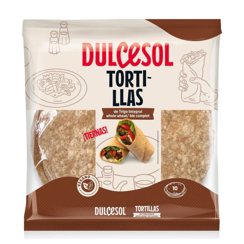 DULCESOL - TORTILLAS BLE COMPLET 20CM X 10CT - 360G