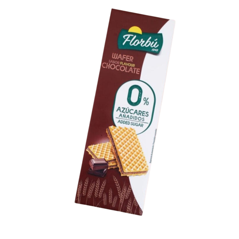 FLORBU - GAUFRETTE CHOCOLAT SANS SUCRE - 150G