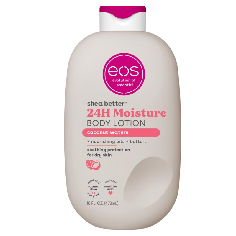 EOS LOTION CORPORELLE SHEA BETTER - EAU DE COCO, CONÇUE POUR LES PEAUX SÈCHES, 473 ML