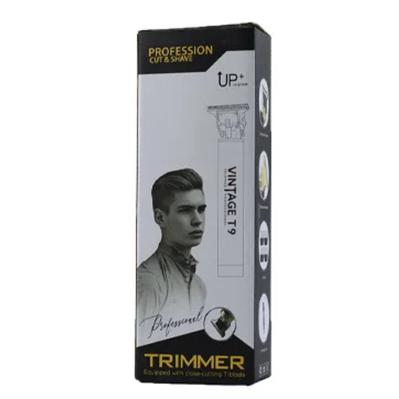 VINTAGE - TONDEUSE T9 À CHEVEUX RECHARGEABLE SANS FIL, RASOIR À BARBE À LAME EN T, APPAREIL POUR COUPER LES CHEVEUX POUR HOMMES