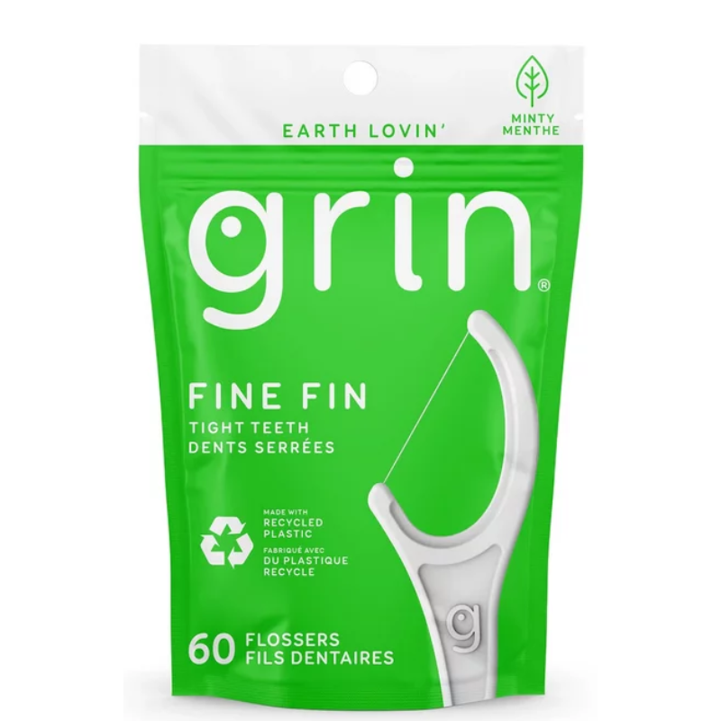 GRIN - CLEAN MINTLY FRESH - 60 FLOSSERS