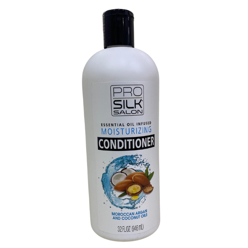 PRO SILK - ALON APRÈS-SHAMPOING HYDRATANT INFUSÉ AUX HUILES ESSENTIELLES HUILES D'ARGAN ET DE NOIX DE COCO DU MAROC - 946 mL