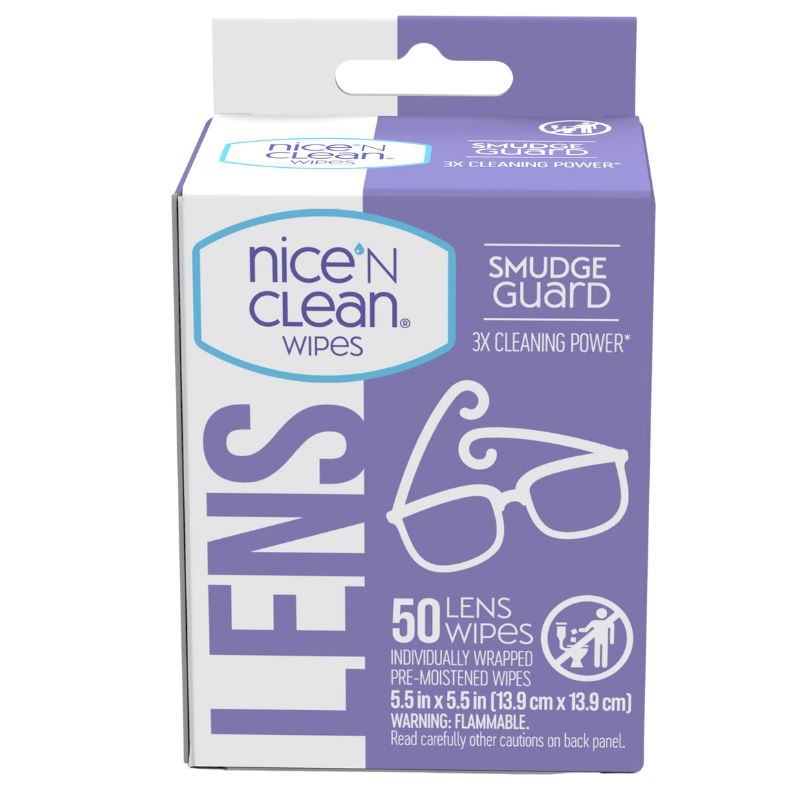 NICE' N CLEAN - LINGETTES POUR LENTILLES - 50CT