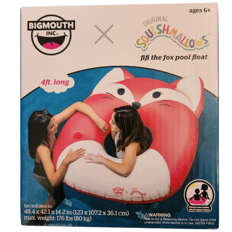 BIGMOUTH X SQUISHMALLOWS FLOTTEUR DE PISCINE FIFI LE RENARD