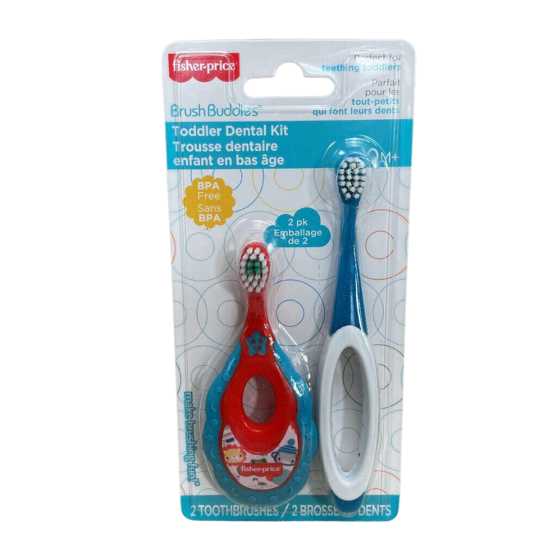 FISHER PRICE KIT DENTAIRE POUR TOUT-PETIT (2 BROSSES A DENTS)