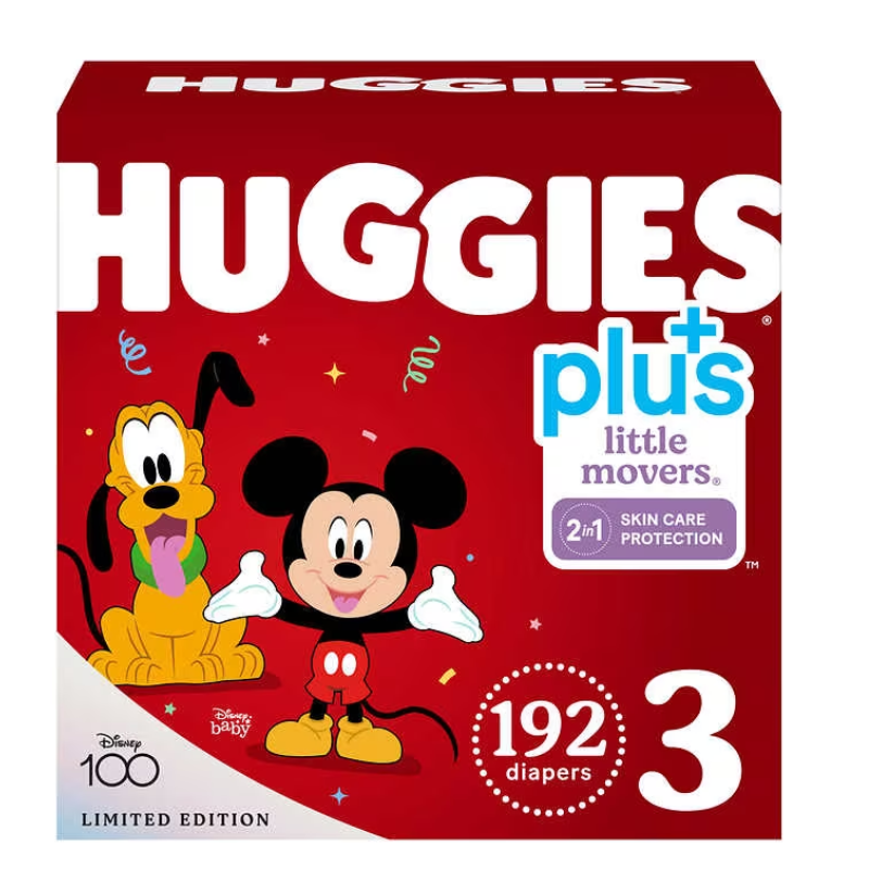 HUGGIES LITTLE MOVERS (TAILLE 3) COUCHES 192 CT