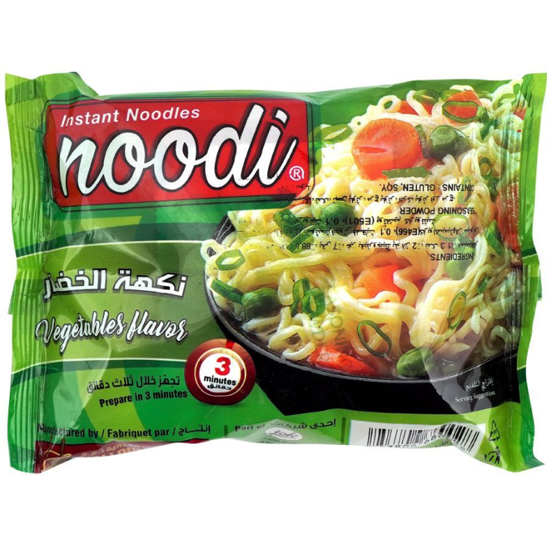 NOODI - INSTANT FRIED NOODLES VEGETABLES FLAVOR - 70G