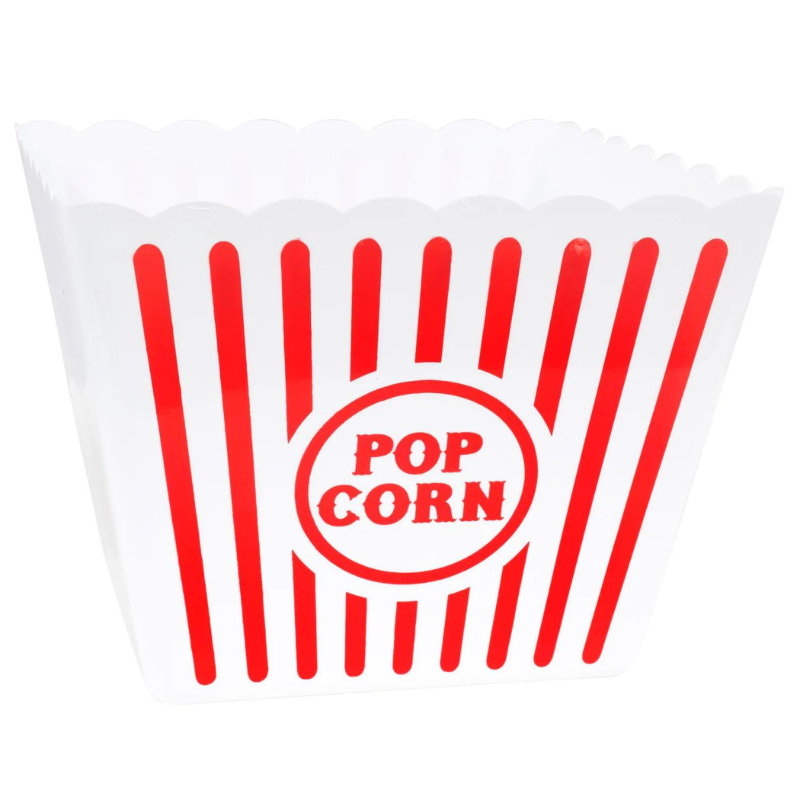 BAC À POPCORN EN PLASTIQUE LARGE (1 PCS)