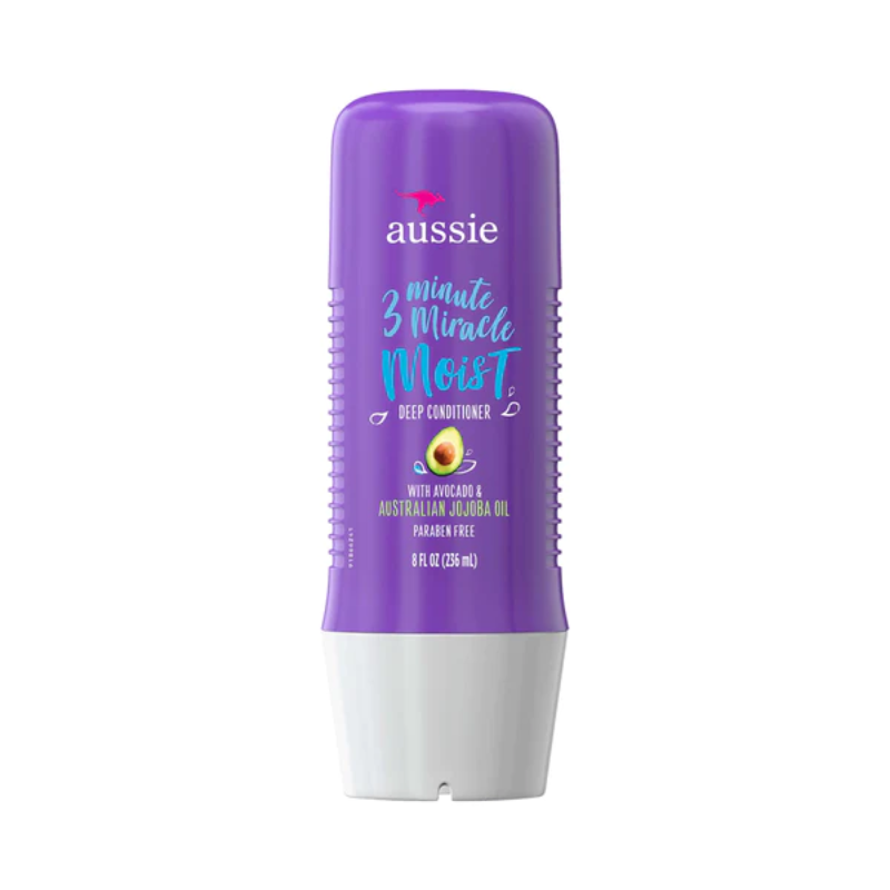 AUSSIE, 3 MINUTE MIRACLE, APRÈS-SHAMPOOING INTENSE, HUILE D'AVOCAT ET HUILE DE JOJOBA AUSTRALIENNE, 236 ML