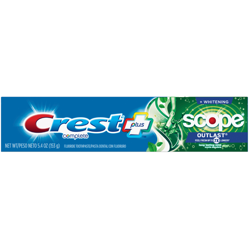 CREST COMPLETE + SCOPE OUTLAST ULTRA TOOTHPASTE - 6.3 OZ