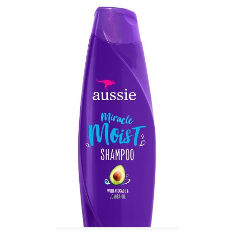 Aussie Miracle Moist Shampoing sans paraben à l’Avocat et l’Huile de Jojoba Australien ( 360 ml)