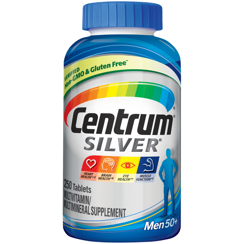 CENTRUM SILVER COMPRIMÉ MULTIVITAMINE HOMME, 50 ANS ET PLUS 275 COMPRIMÉS
