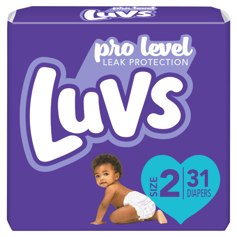 LUVS PRO LEVEL Couches De Protection Contre Les Fuites (TAILLE 2) 31 CT