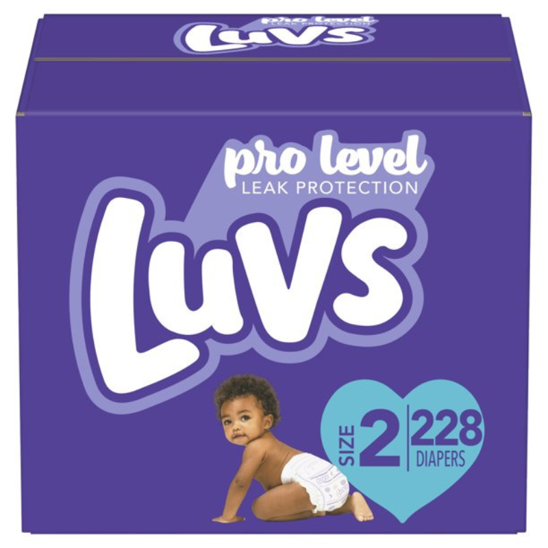LUVS PRO LEVEL Couches De Protection Contre Les Fuites (TAILLE 2) 228 CT