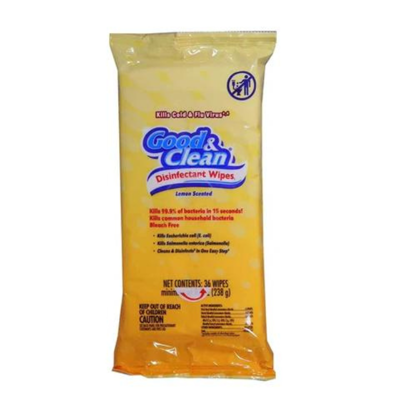 GOOD & CLEAN LINGETTES DÉSINFECTANTES 36 CT