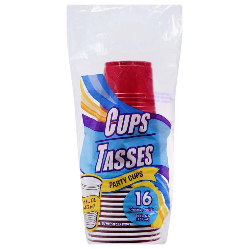PARTY CUPS - 473 ML (PACKS DE 16)