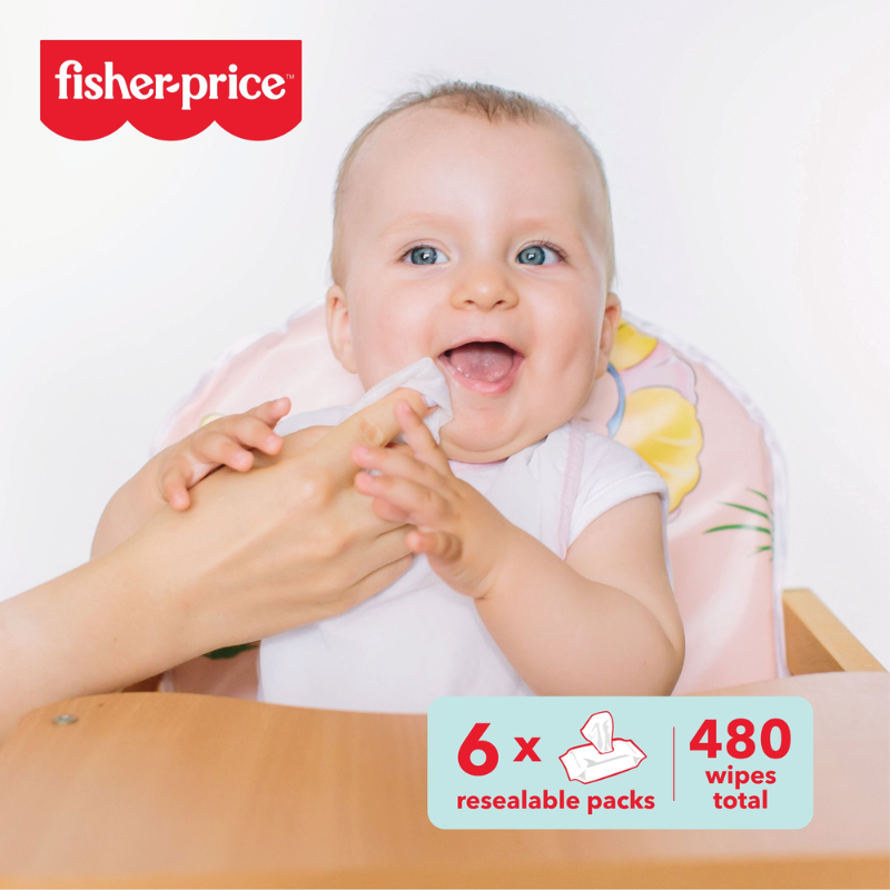 FISHER PRICE - LINGETTES BÉBÉ ALOE VERA ET CAMOMILLE - 72 LINGETTES