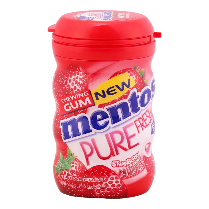 MENTOS - PURE FRESH GUM STRAWBERRY - 50PCS
