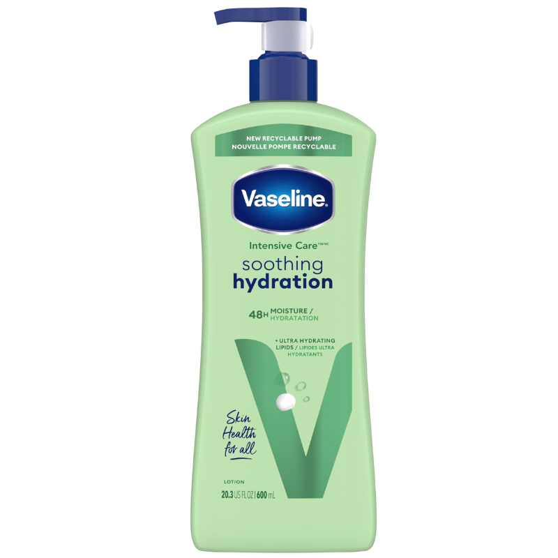 VASELINE INTENSIVE CARE BODY LOTION HYDRATATION APAISANTE 600ML