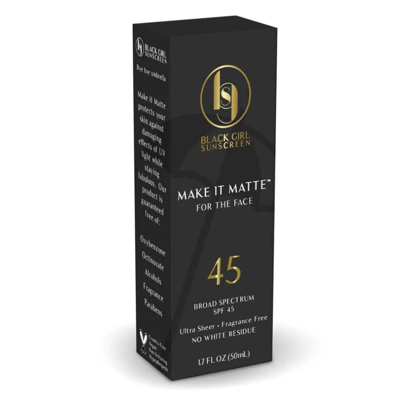 BLACK GIRL SUNSCREEN -MAKE IT MATTE SPF 45 SUNSCREEN FOR THE FACE - 50ml