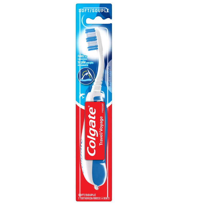 COLGATE - TRAVEL/VOYAGE SOFT TOOTHBRUSH