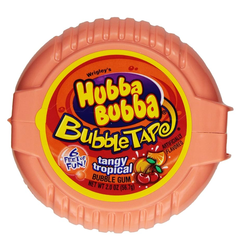 HUBBA BUBBA BUBBLE TAP TANGY TROPICAL  56.7g