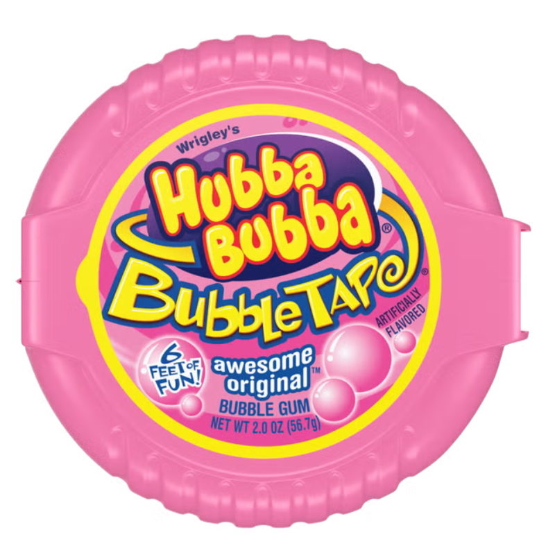 HUBBA BUBBA RUBAN ADHÉSIF BUBBLE GUM ORIGINAL  56.7G