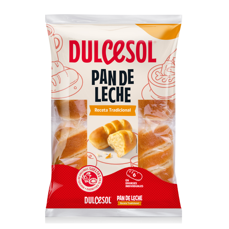 DULCESOL - PAN DE LECHE X6 - 210G