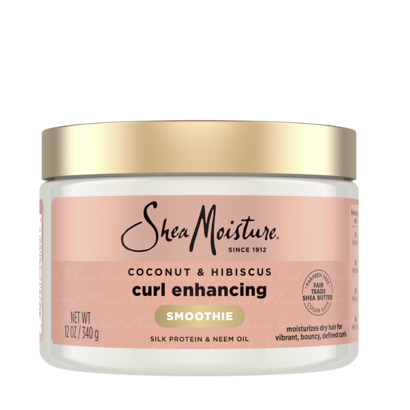 SHEAMOISTURE CRÈME CAPILLAIRE SUBLIMATRICE DE BOUCLES  SMOOTHIE, NOIX DE COCO ET HIBISCUS