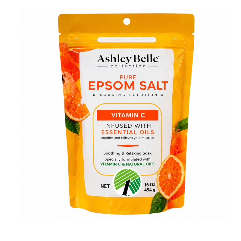 ASHLEY BELLE - PURE EPSOM SALT VITAMIN C - 16OZ