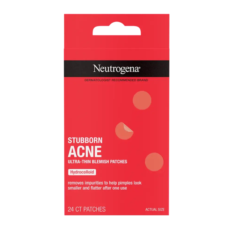 NEUTROGENA  PATCHS CONTRE L'ACNÉ TENACE POUR LE VISAGE, BOÎTE DE 24