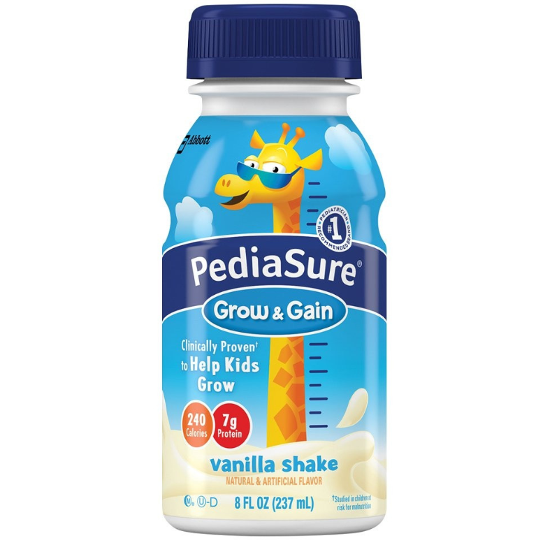 PEDIASURE - GROW & GAIN VANILLA SHAKE - 8FLOZ