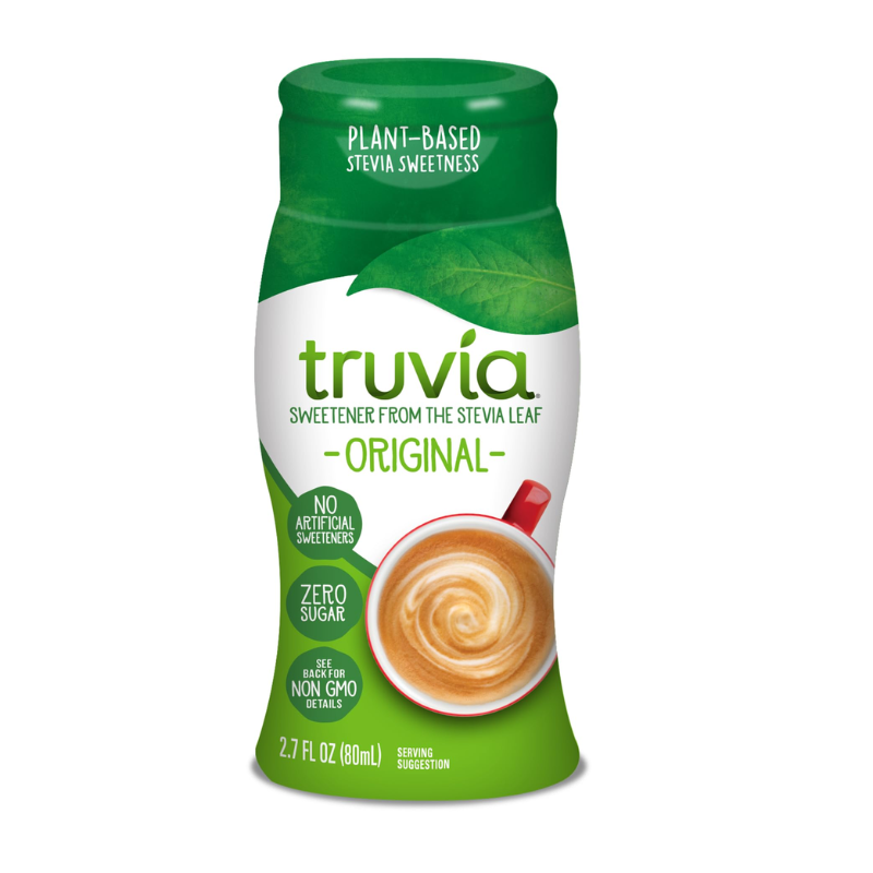 TRUVIA, ÉDULCORANT LIQUIDE ZÉRO CALORIE À BASE DE FEUILLE DE STÉVIA 80ML