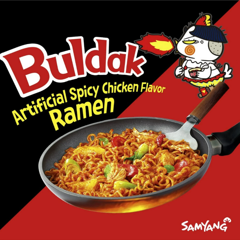 BULDAK - ARTIFICIAL SPICY CHICKEN FLAVOR RAMEN - 140G