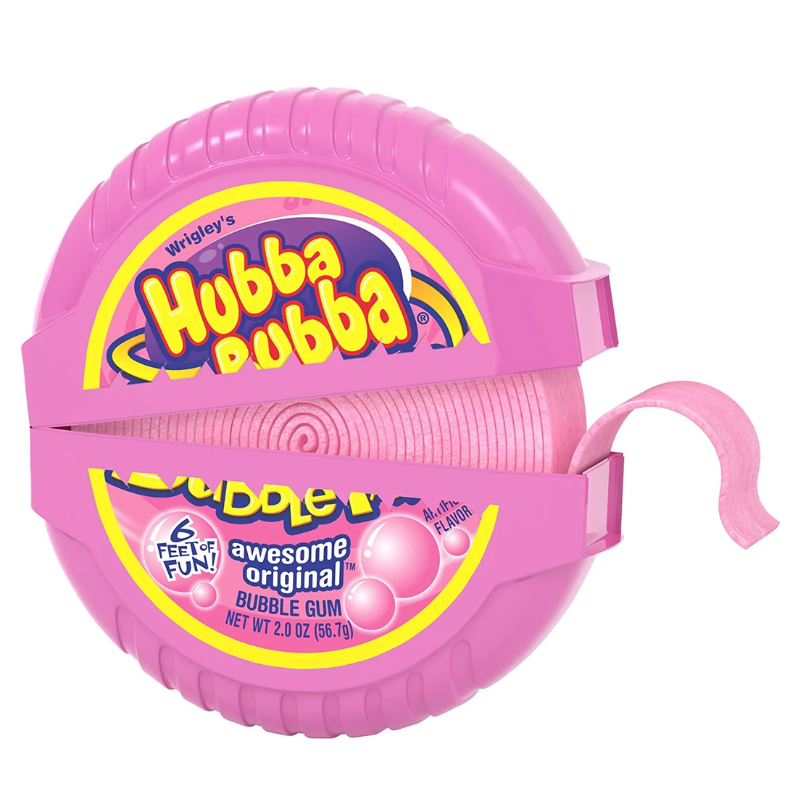 HUBBA BUBBA RUBAN ADHÉSIF BUBBLE GUM ORIGINAL  56.7G