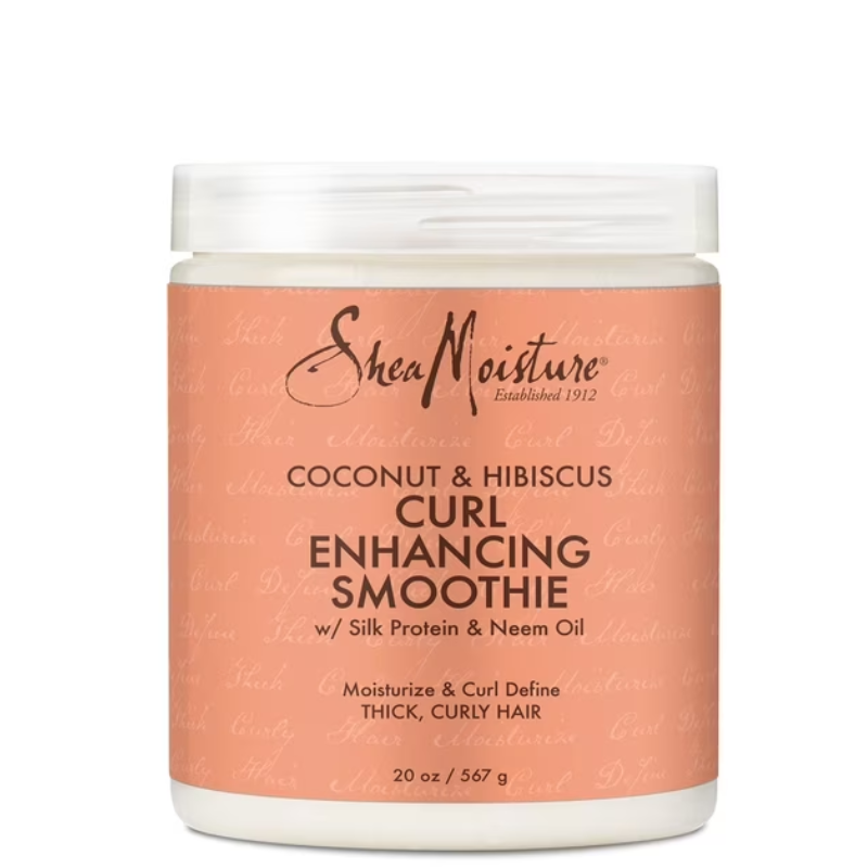 SHEAMOISTURE CRÈME CAPILLAIRE SUBLIMATRICE DE BOUCLES  SMOOTHIE, NOIX DE COCO ET HIBISCUS