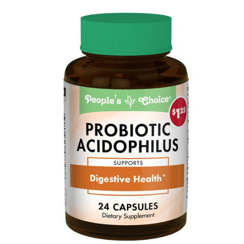 PEOPLE'S CHOICE - ACIDOPHILUS PROBIOTIQUE UNE DIGESTION SAINE - 24 CAPSULES