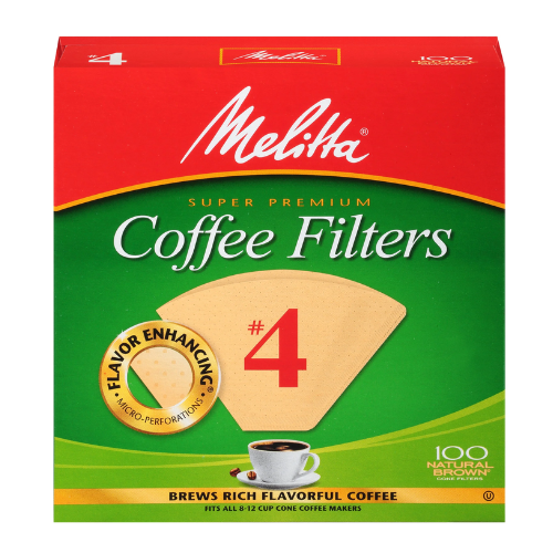 MELITTA - NATURAL BROWN COFFE FILTERS - 100CT