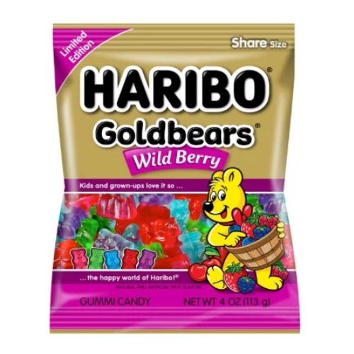 HARIBO - GOLDBEARS WILD BERRY - 4OZ