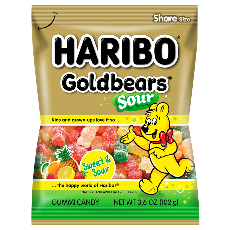 HARIBO - GOLDBEARS  SOUR - 3,6OZ