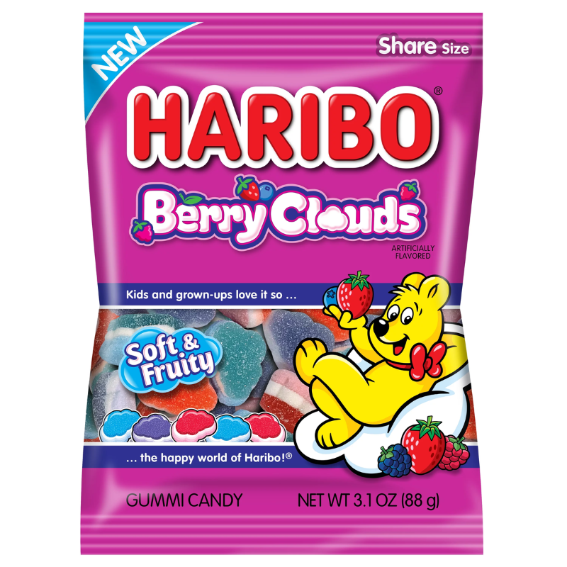 HARIBO - BERRY CLOUDS - 3,1OZ