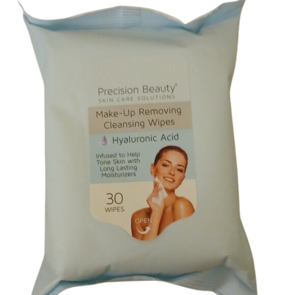 PRECISION BEAUTY MAKE-UP REMOVING CLEANSING WIPES HYALURONIC ACID - 30 WIPES